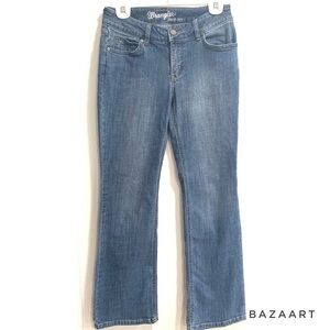 Wrangler womens Boot Cut Jeans Medium Wash Size:7 L 30